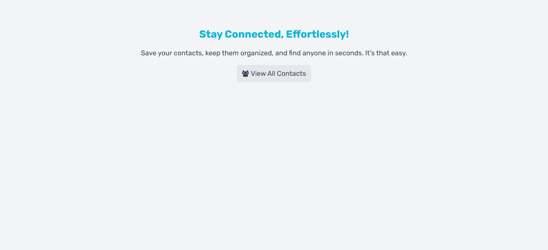 Contact Management System